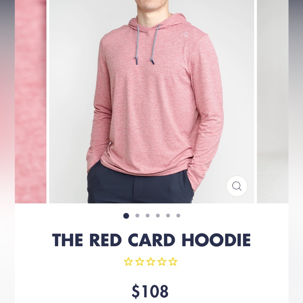 Rhoback red card hoodie - men’s large
